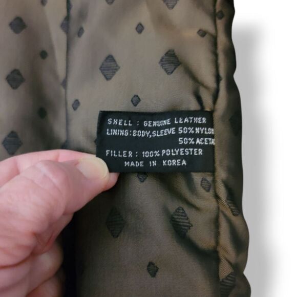 Vintage Hunting Horn Classics Leather Bomber Aviator Jacket In Black Size XL - Picture 15 of 16